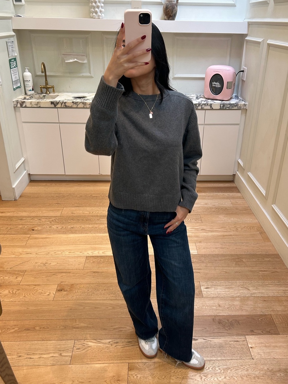 Banana Republic Dark Gray Crewneck Sweater